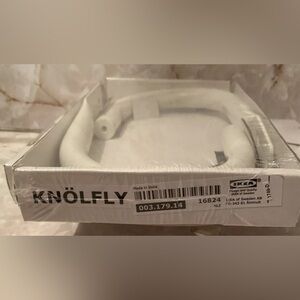 NIB IKEA Knolfly 7.5” Curtain Drape Metal Tie Back Holders Set of 2 - 2 Packages